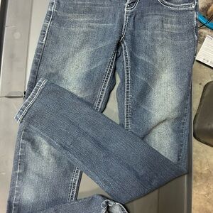 GOGO Blue Straight Leg Jeans Versatile Denim